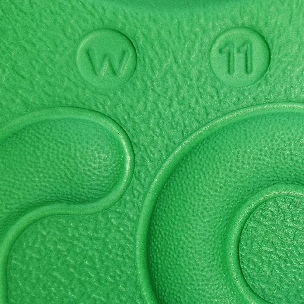 Crocs Platform Slide Sandals Size 11 Women Green Soho Adjustable Two Strap Beach